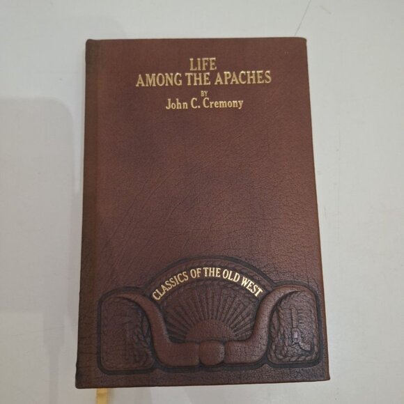 Life Among The Apaches John C Cremony Classics Old West 1980 Leather Ribbon Book - Picture 8 of 8